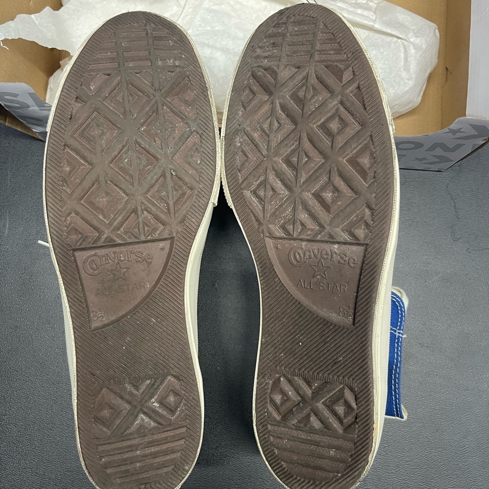 Converse Blue High-Top Kids Sneakers with Eye Design - Picture 4 of 6